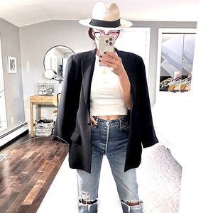 Emanuel Ungaro black classic blazer size 8 or Euro 42